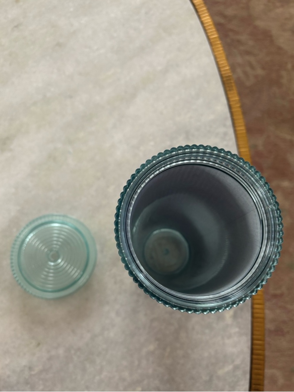 Starbucks teal tumbler 
No straw - Picture 2 of 4
